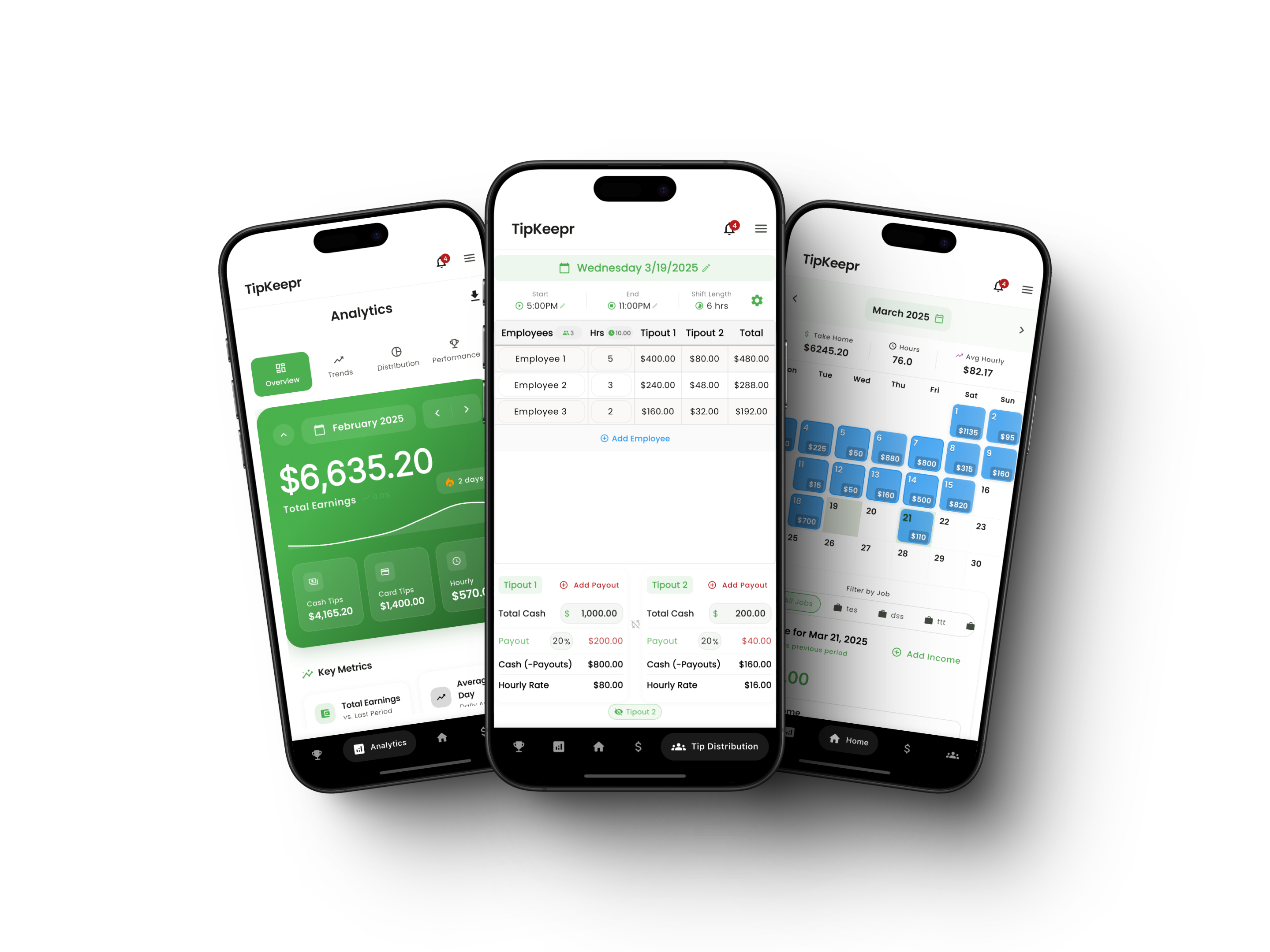 TipKeepr Mobile Features